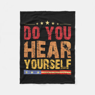 Hörst du dich selbst? Funny Fleecedecke