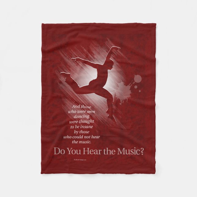 Hörst du die Musik? Fleecedecke (Vorderseite)