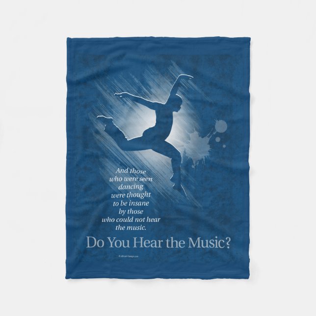 Hörst du die Musik? Fleecedecke (Vorderseite)