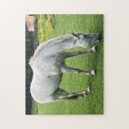 Horst Jigsaw - Ein Weiße Pferde im Feld