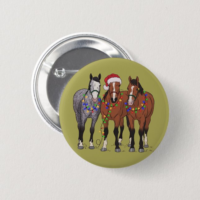 Horst Lover Weihnachtstierzucht Button (Vorne & Hinten)