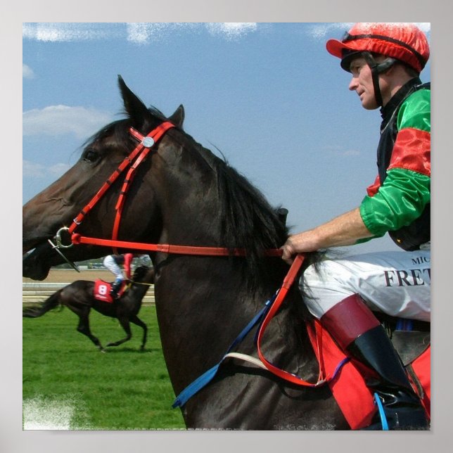 Horst und Jockey Poster Print (Vorne)