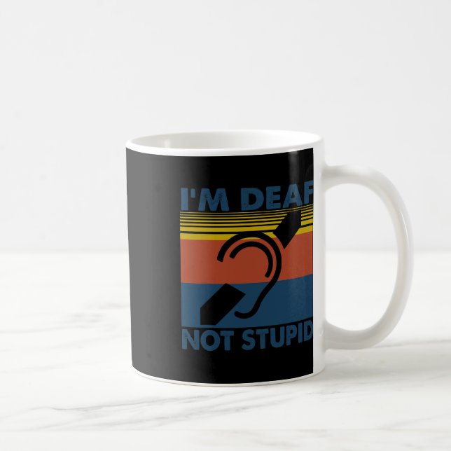 Hörstörungen Asl Gebärdensprache Ich bin tot nicht Kaffeetasse (Rechts)