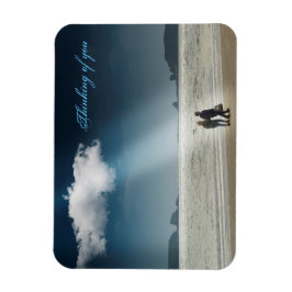 Hört an einem Strand. Magnet