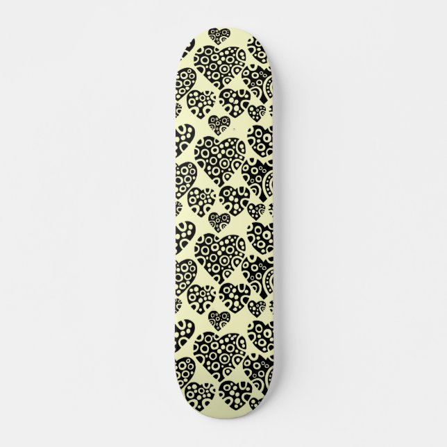 Hört auf Creme Skateboard (Vorne)