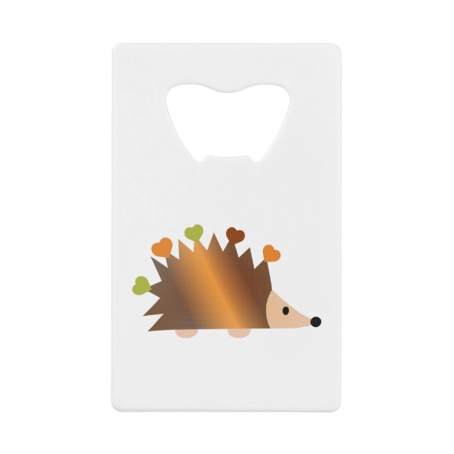 Hört auf einem Igel Geldbeutel Flaschenöffner (Vorderseite)