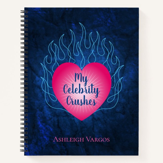 Hört auf Feuer Celebrity Crushs Notizbuch (Vorderseite)