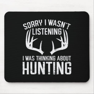 Hört auf zu denken Jagd Hirsch Shed Bow Hun Mousepad