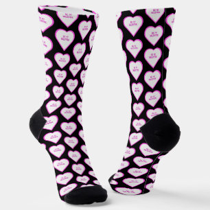 Hört Black Valentins Crew Socks Socken