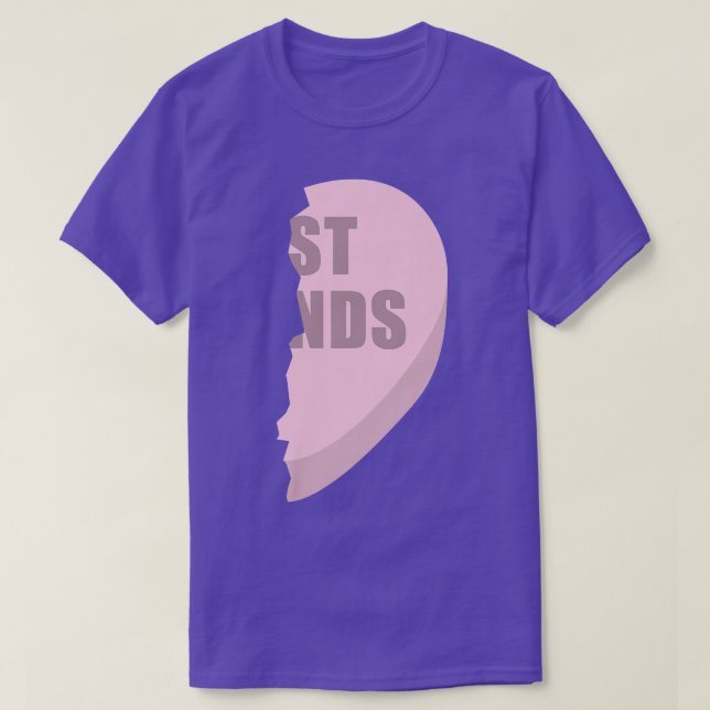 Hört die besten Freunde Ts Matching Beste Freundin T-Shirt (Design vorne)