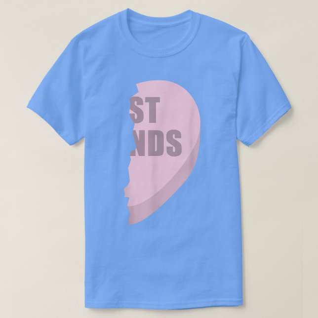 Hört die besten Freunde Ts Matching Beste Freundin T-Shirt (Design vorne)