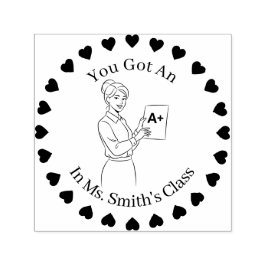 Hört in einem Kreis, Weibliche Lehrer A+ Permastempel