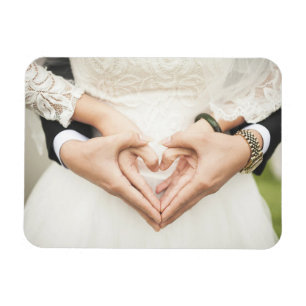 Hört in unseren Händen Hochzeit Magnet
