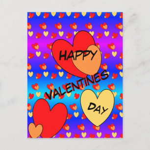 Hört Valentinstag Kust. BG-Farbpostkarte Postkarte