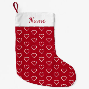 Hört Weihnachts-Strumpf mit Individuelle Name Kleiner Weihnachtsstrumpf