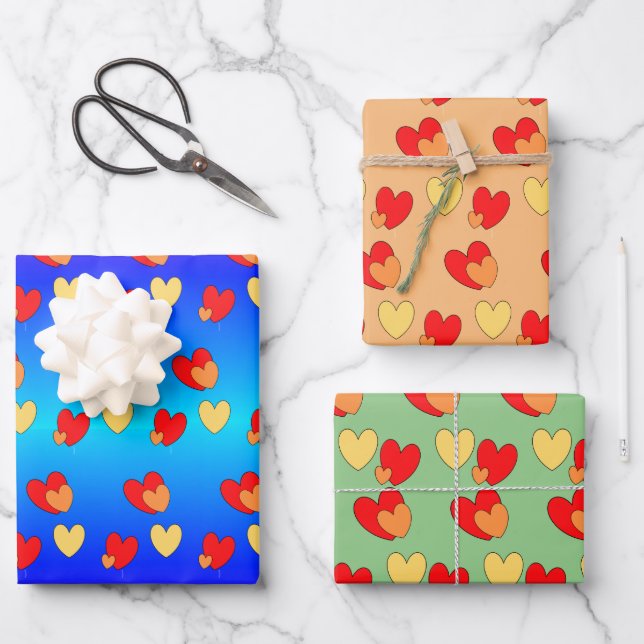 Hört zu. BG-Farbumhüllungspapierblätter Geschenkpapier Set (Vorderseite)