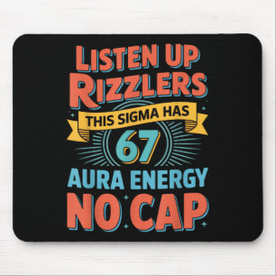 Hört zu, Rizzlers, dieser Sigma hat 67 Aura-Energi Mousepad