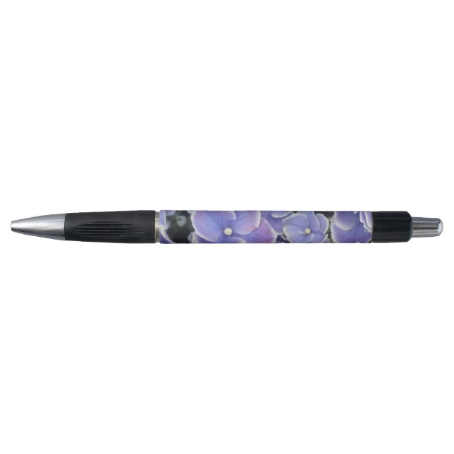 Hortensia bleu avec l'Emmy blanc de stylo de (Devant)