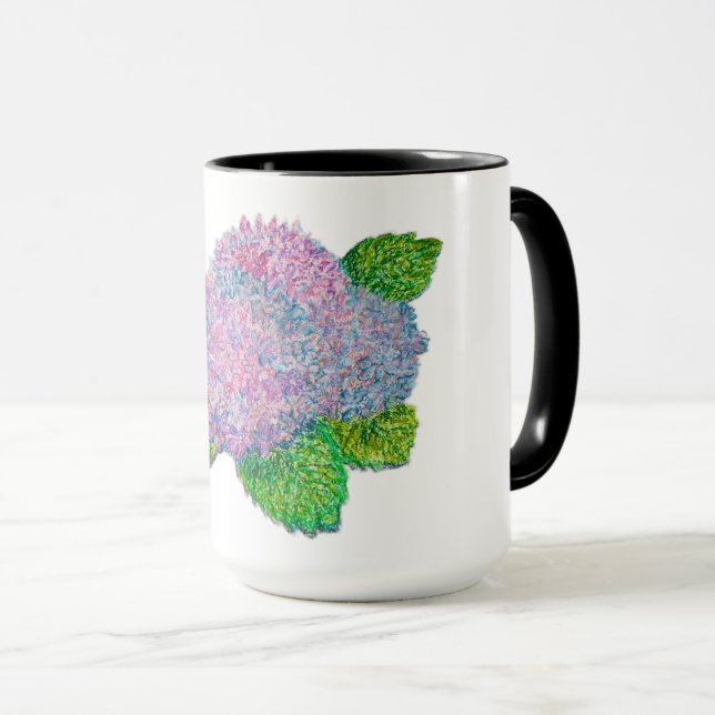 Hortensia Blume Tasse (VorderseiteRechts)