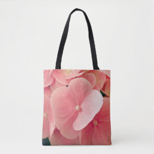 Hortensia Hydrangea rosa pastellfarbene Blume Tasche