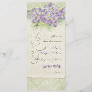 Hortensia lilas de style vintage - programme de