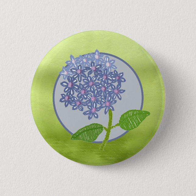 Hortensie Button (Vorderseite)