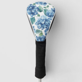 Hortensien-Blues | Wasserfarben-Blüten-Blumenmuste Golf Headcover