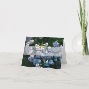 Hortensien-Blumen Dankeskarte