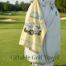 Hortensien-Blumen-Golfhandtuch-Geschenk für Frauen