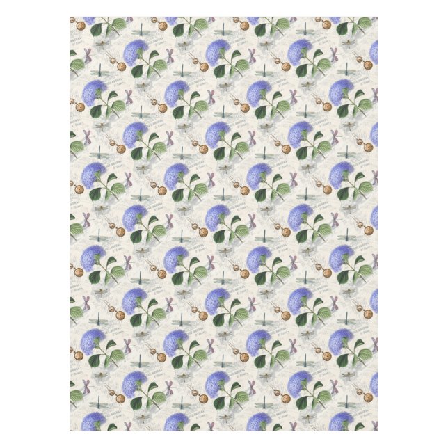 Hortensien-Collage Tischdecke (Vorderseite)