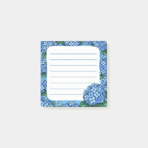 Hortensien Post-it Klebezettel