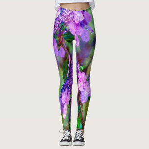 Hortensienblüte Purple Twist and Shout Leggings