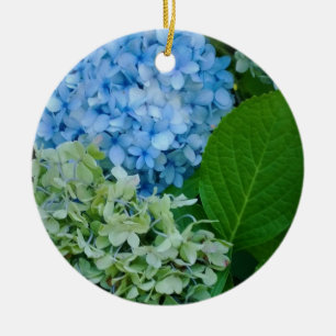 Hortensienblüten Keramik Ornament