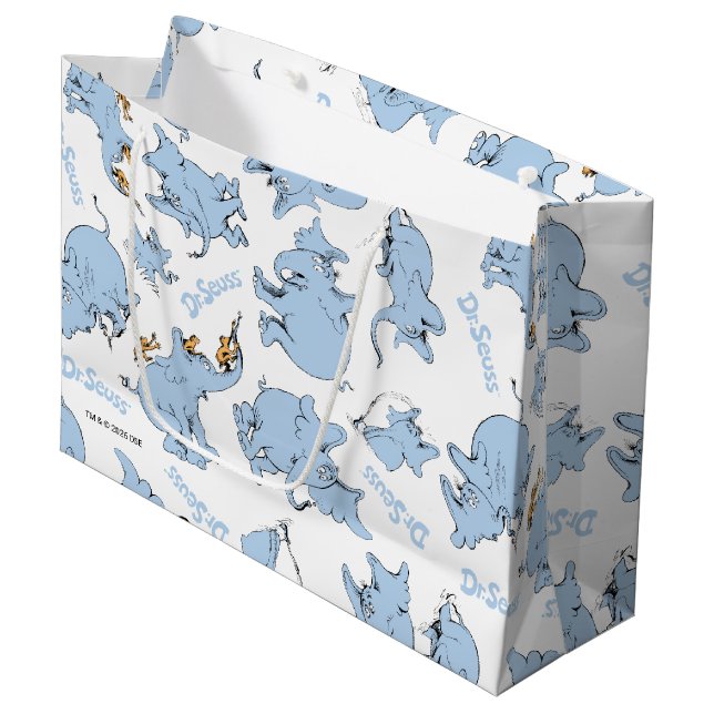 Horton Hears A Who Monkey Pattern Große Geschenktüte (Vorderseite Schrägansicht)