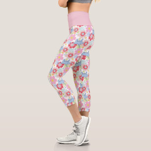 Horton hört A Who   Muster der Blume Pastel Capri Leggings