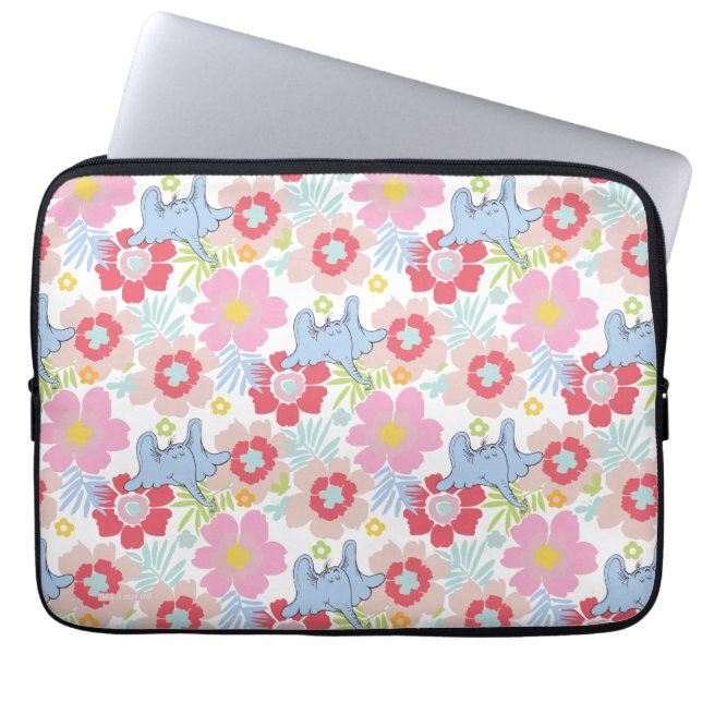 Horton hört A Who | Muster der Blume Pastel Laptopschutzhülle (Vorderseite)