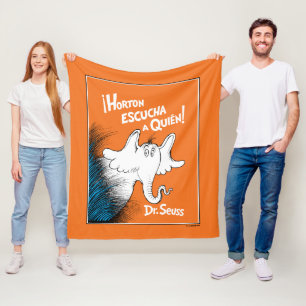 Horton hört auf jemanden Spanisches Buchcover Fleecedecke