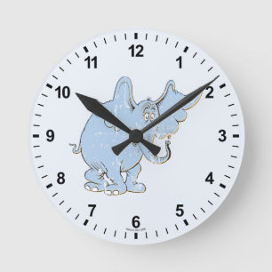 Horton Hört Ein Hu   Horton Bedrängt Runde Wanduhr