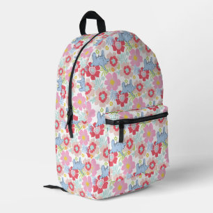 Horton Hört Ein Hu Pastell-Blumenmuster Bedruckter Rucksack
