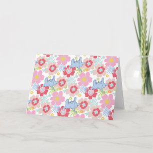 Horton Hört Ein Hu Pastell-Blumenmuster Karte
