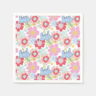 Horton Hört Ein Hu   Pastell-Blumenmuster Serviette