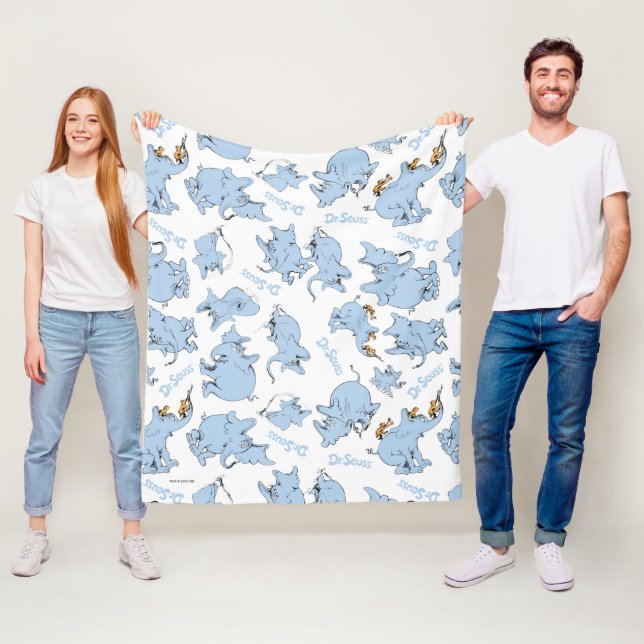 Horton Hört Ein Who-Affenmuster Fleecedecke (Beispiel)