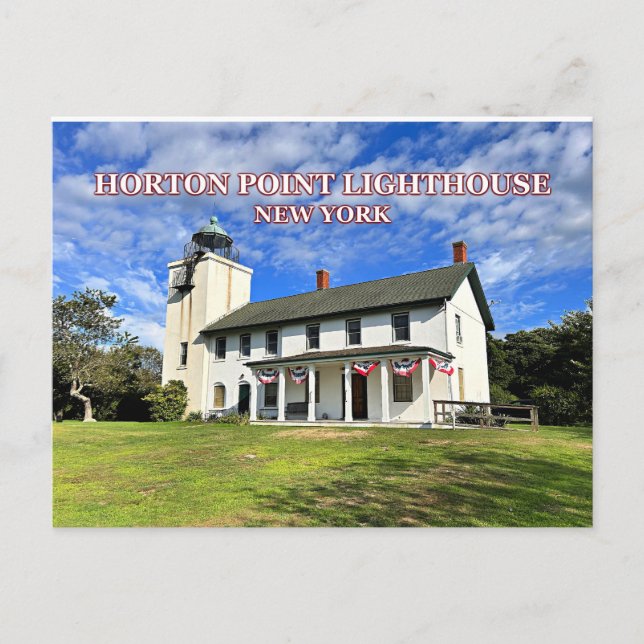 Horton Point Lighthouse, New York Postcard Postkarte (Vorderseite)