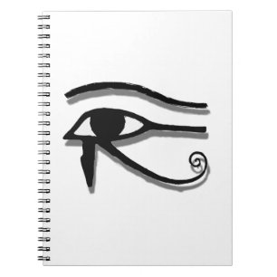 Horus Ägyptische Symbolfarbe Zeichnend Auge Notizblock