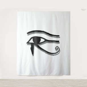 Horus Ägyptische Symbolfarbe Zeichnend Auge Wandteppich