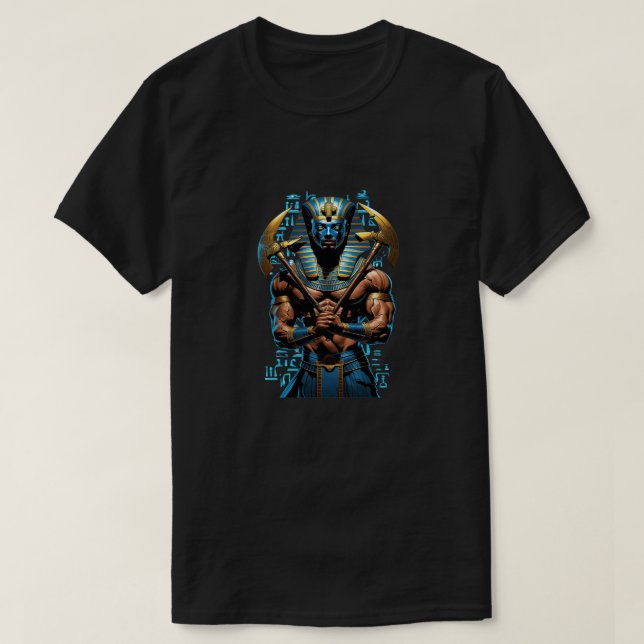 Horus & Anubis Shirt für ägyptische Mythologie - P (Design vorne)