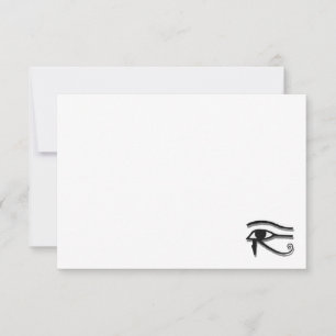 Horus-Auge Ägyptisches Symbol Benutzerdefinierte L Mitteilungskarte