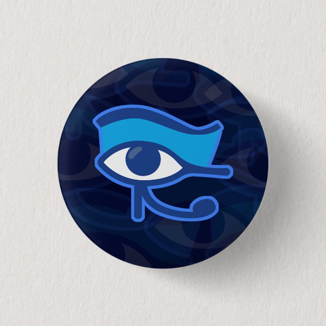 Horus-Augen-Knopf Button (Vorderseite)