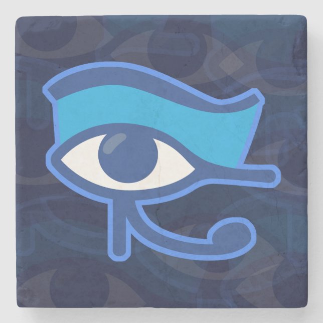Horus Eye Steinuntersetzer (Vorderseite)