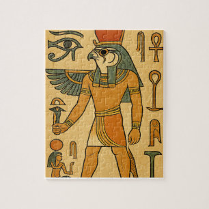 Horus Falcon God Alcient Ägypten Rätsel Kunst